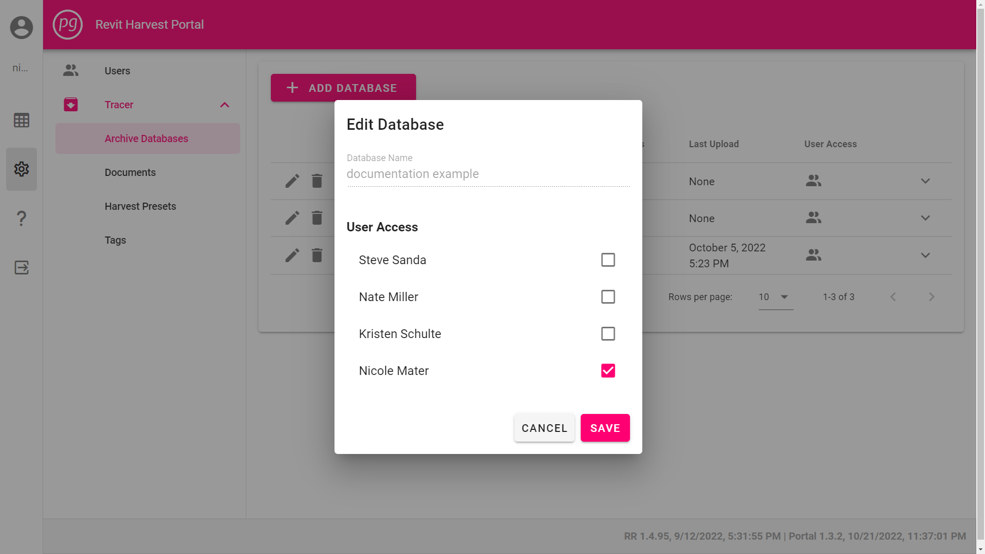 HOW TO: Manage Databases | Proving Ground Apps
